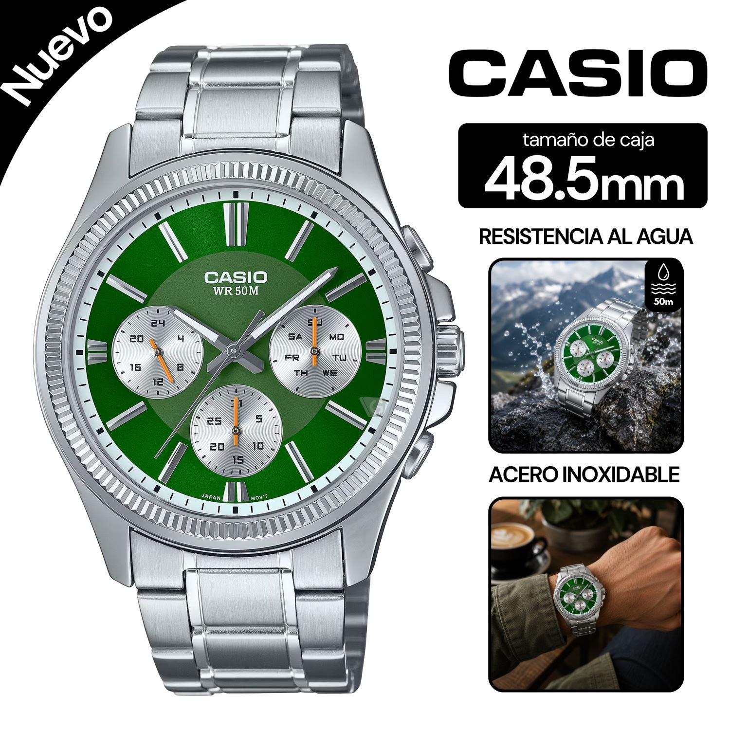 Reloj Casio Para Hombre MTP-1375D-3AV