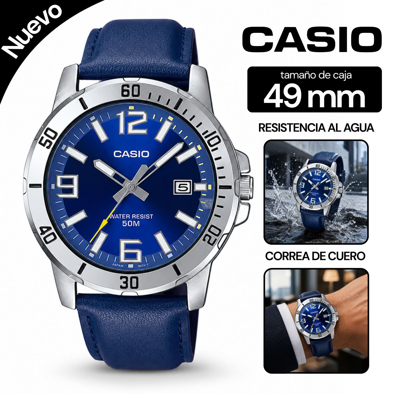 Reloj Casio MTP-VD01L-2BV Hombre - Azul