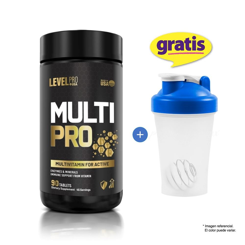 Level Pro Multivitaminico Multi Pro 90 Cápsulas + Shaker