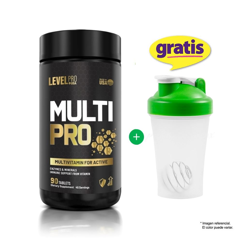 MULTIVITAMÍNICO MULTI-PRO DE 90 CÁPSULAS LEVEL PRO