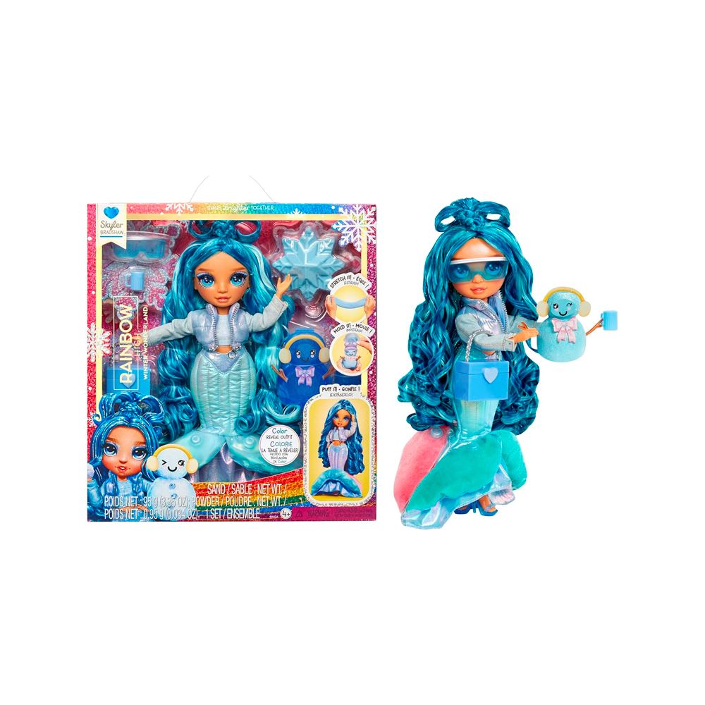 Muñeca Rainbow High Winter Wonderland Skyler Blue