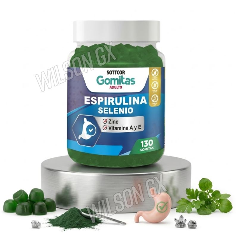 GOMITAS ESPIRULINA SELENIO 130 UND SOTTCOR LABS