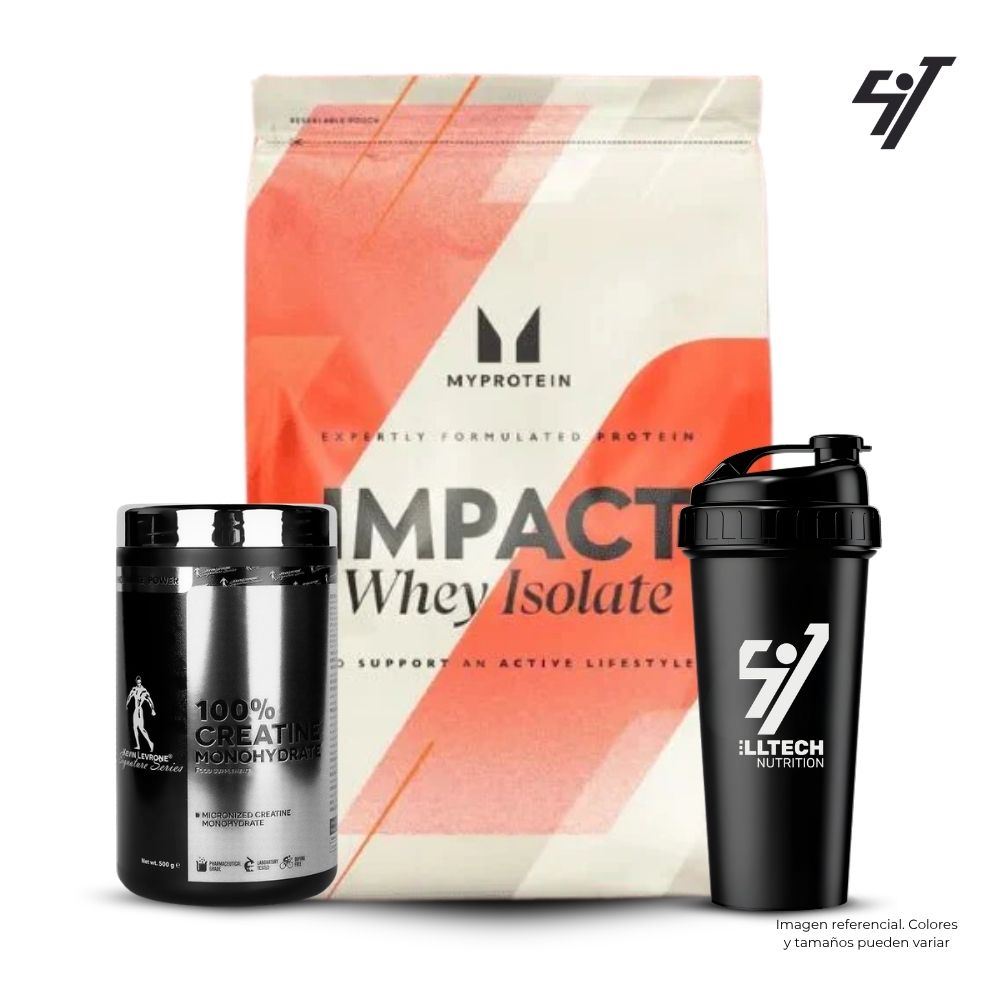 Impact Whey Isolate 2.5kg Vainilla+Creatina Kevin Levrone 500gr+Shaker