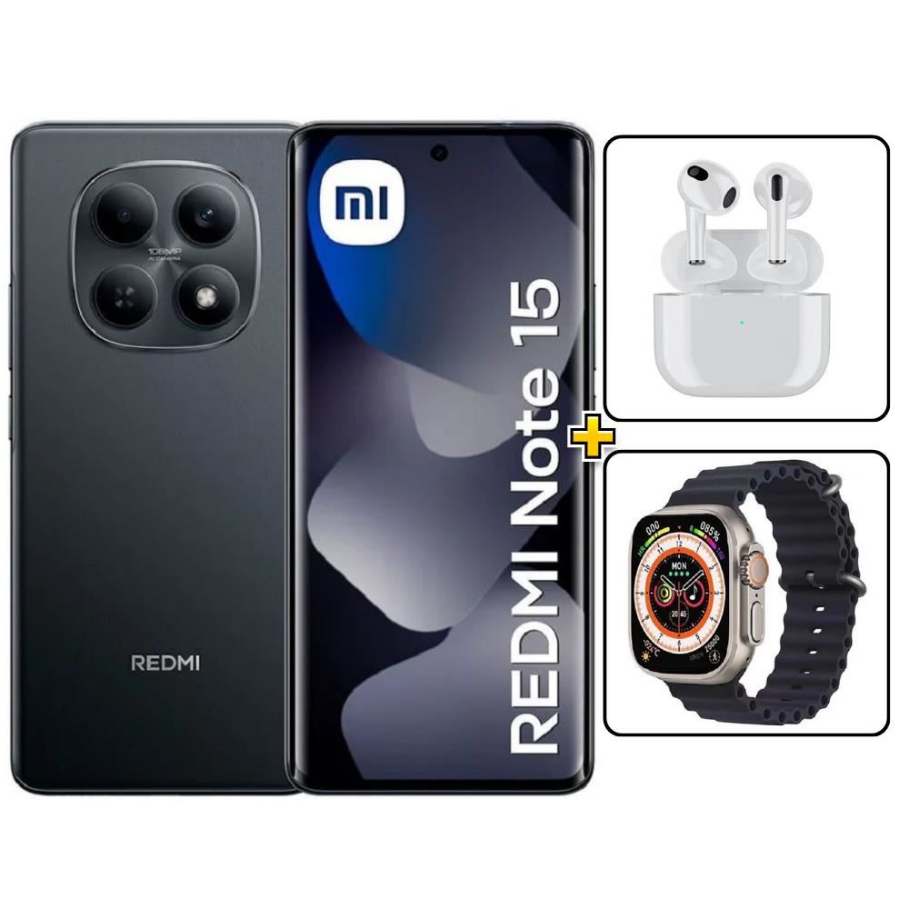 Xiaomi Redmi Note 15 256GB Negro + Audifonos + Smartwatch REGISTRADO