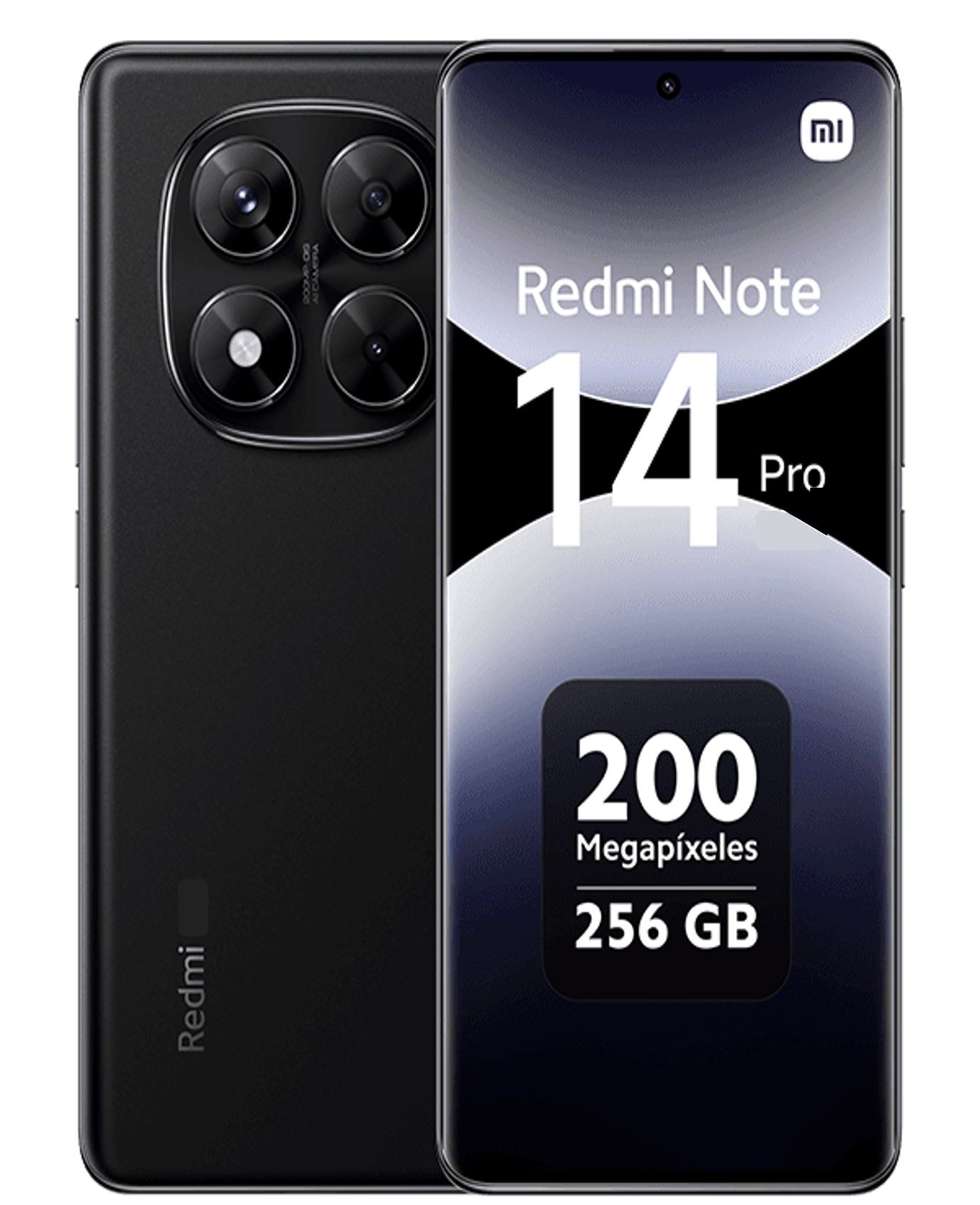 CELULAR XIAOMI REDMI NOTE 14 PRO 8GB 256GB NEGRO