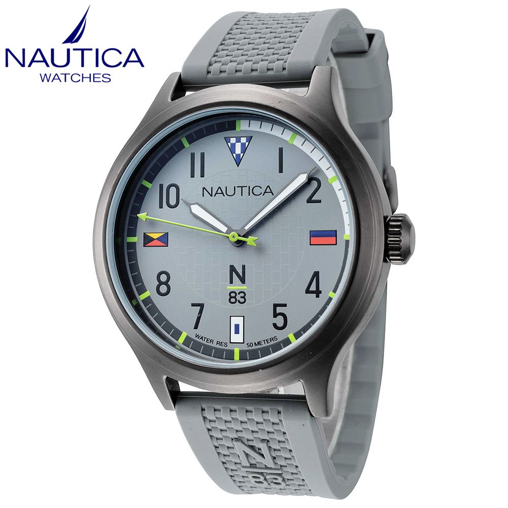 Reloj Nautica N83 Crissy Field NAPCFS914 Correa de Silicona y Dial Gris