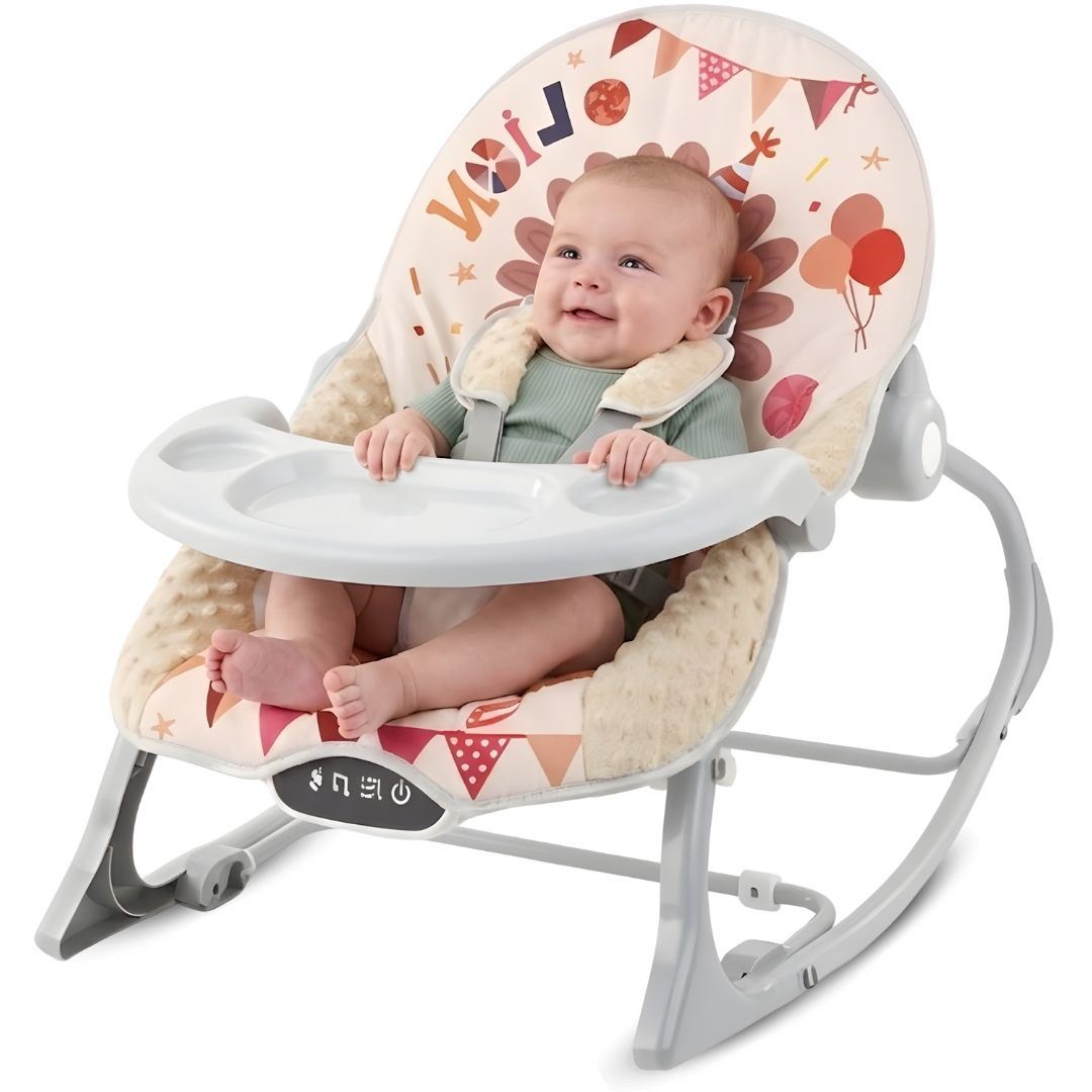 Silla Mecedora «NARAN» con Juguetes Didácticos Beige