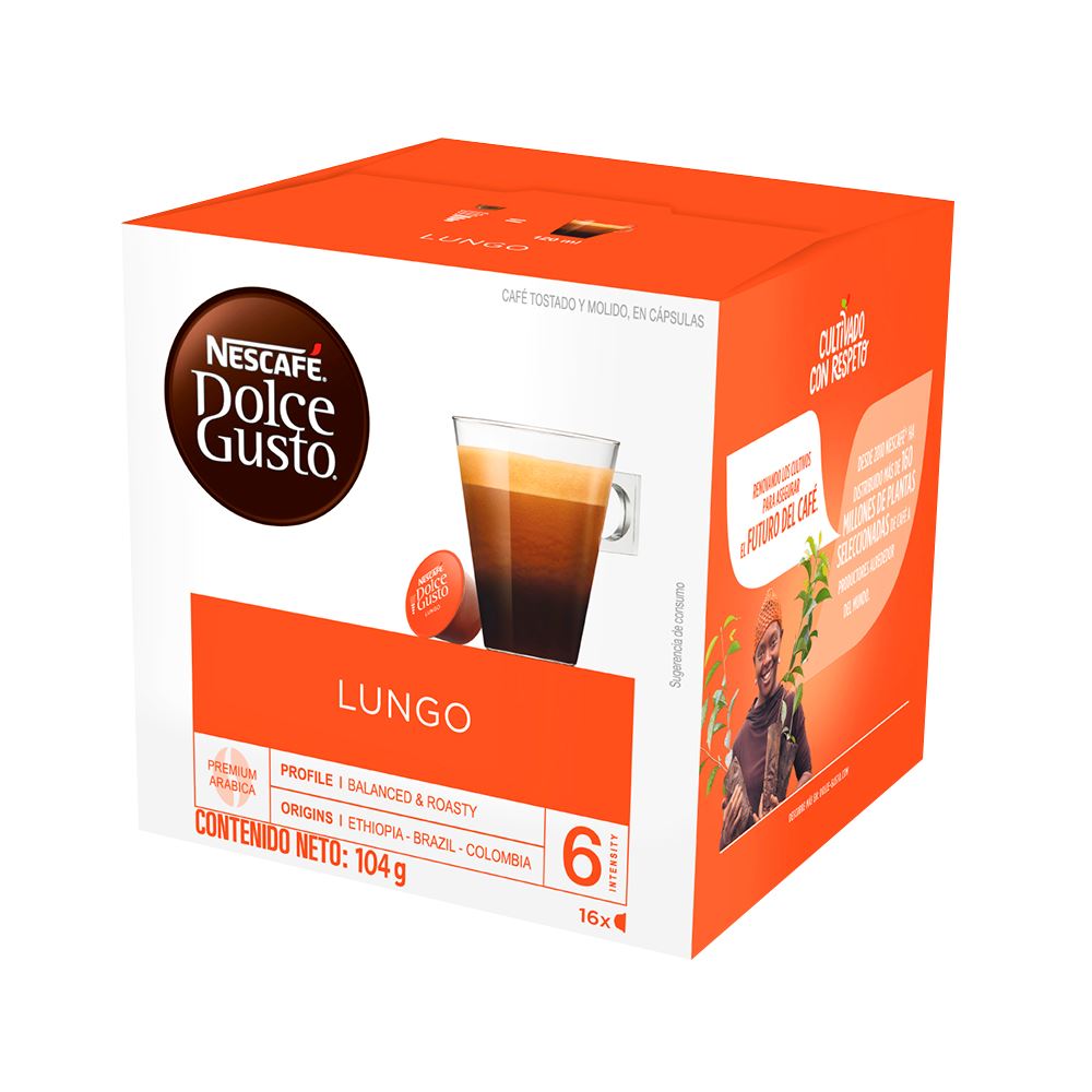 Nescafé Dolce Gusto café au lait – Juego de café, 6 unidades, 6 x 16  Cápsulas