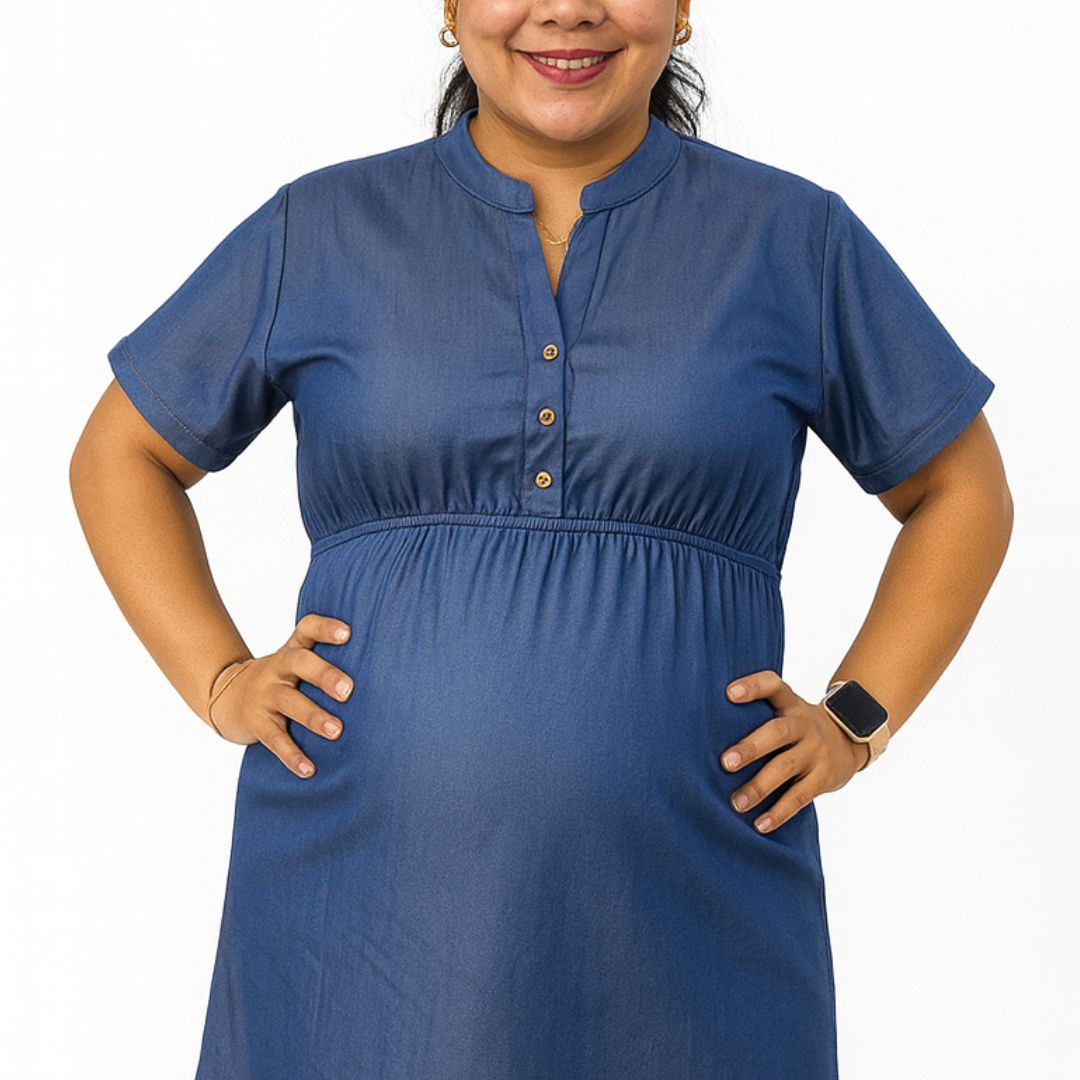 Vestido De Tela Tipo Jeans