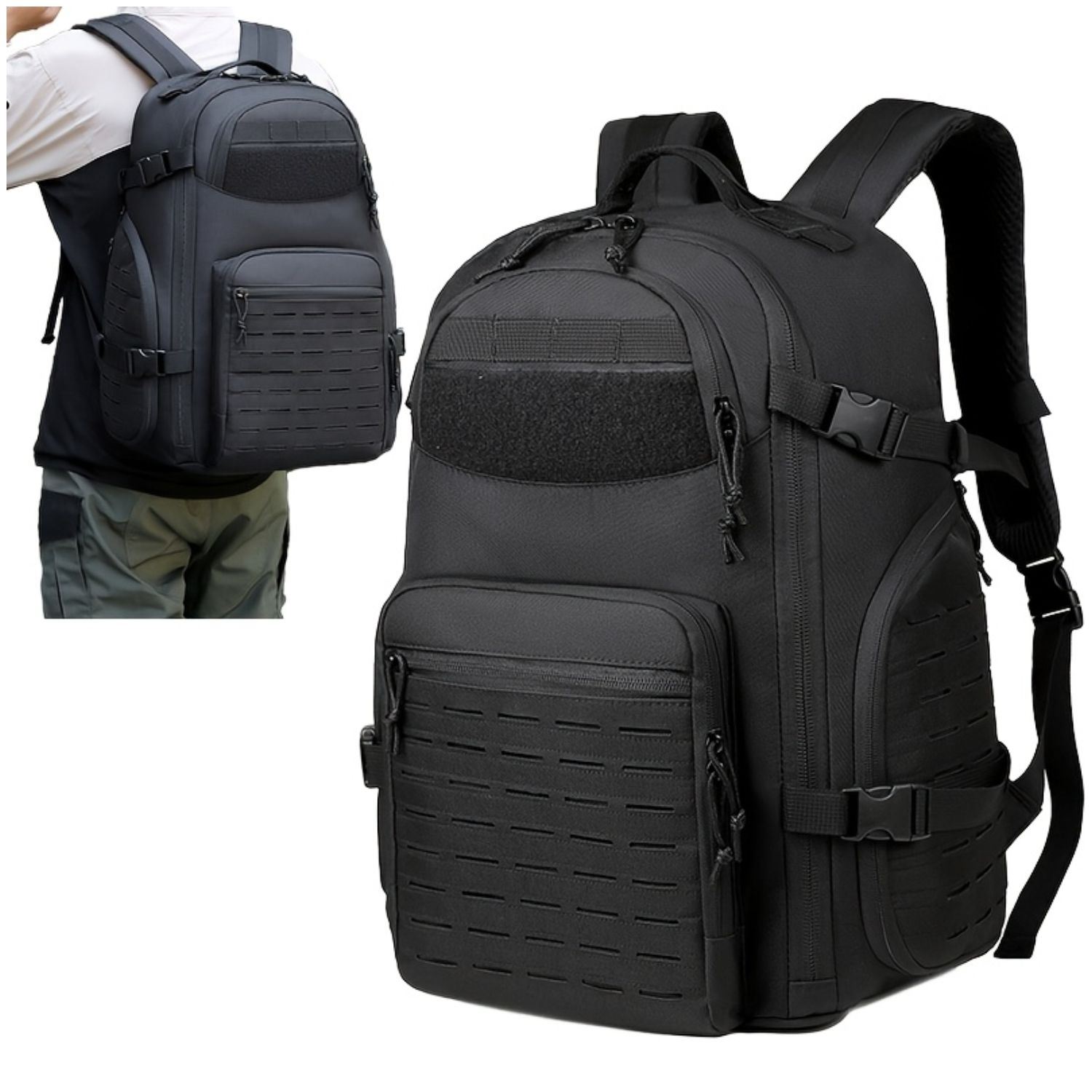 Mochila Táctica Militar 50L Molle Impermeable Alta Resistencia Para Camping Viajes Trekking Trabajo
