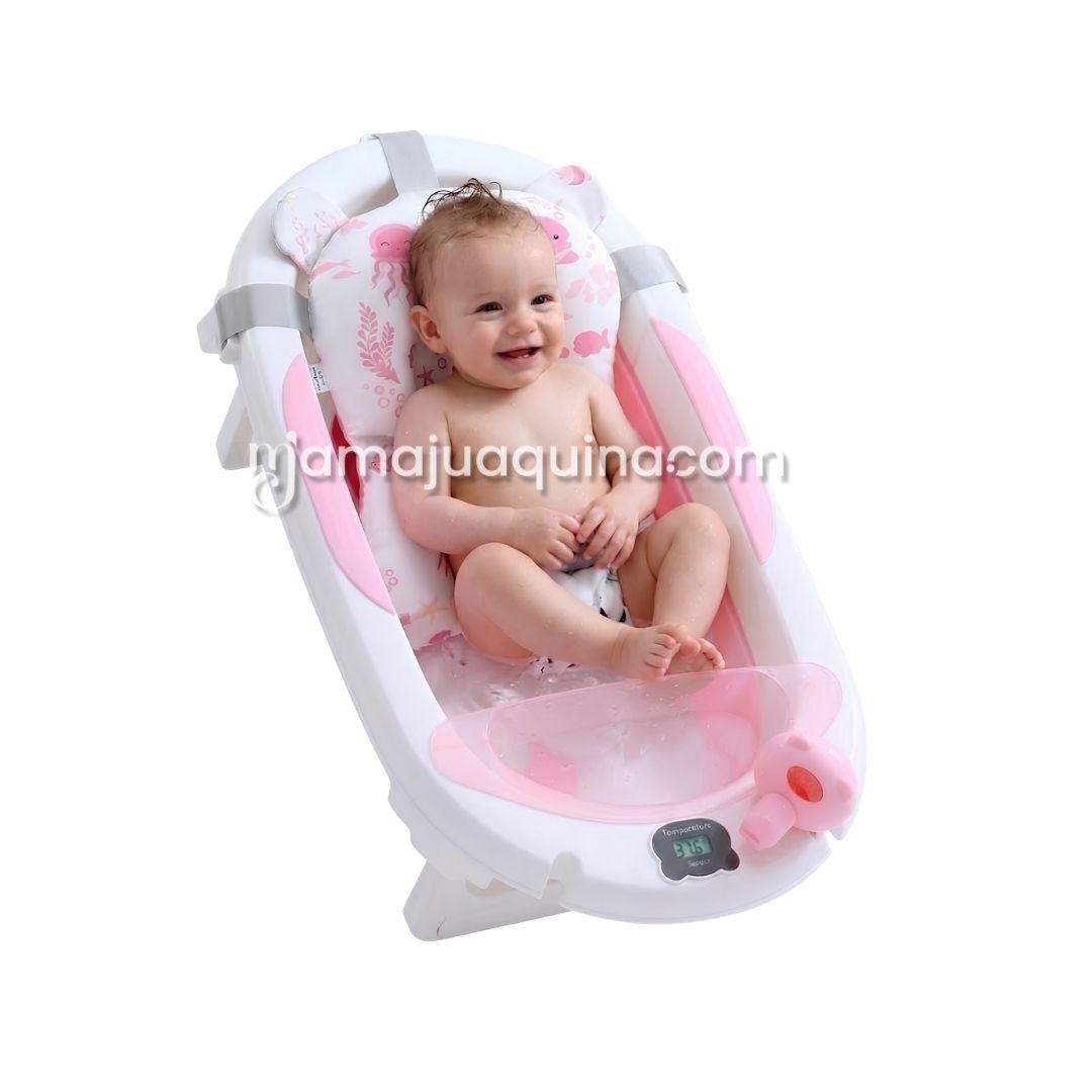 Bañera Plegable para Bebé «NEMO» Colección Premium Pink