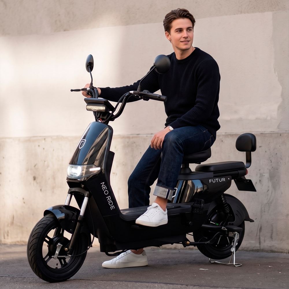 Bicimoto Electrica Futur Neoride Negro
