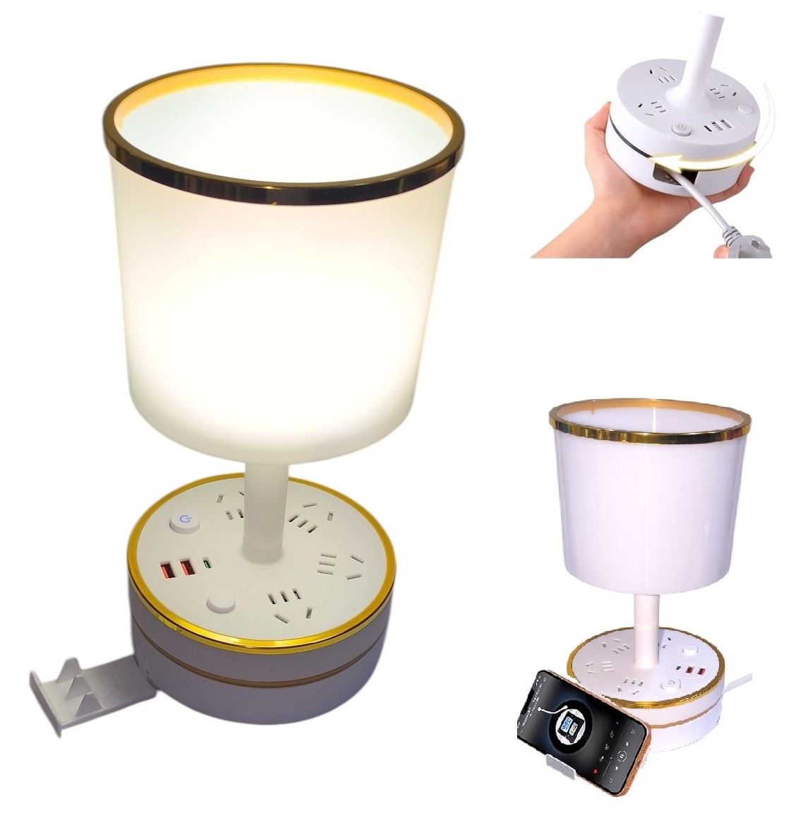 LAMPARA DE MESA CON EXTENSION