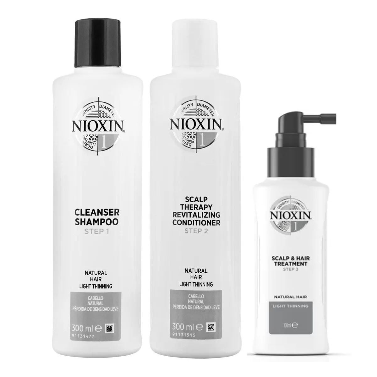 Nioxin 1 Tratamiento Densificador Anticaida Para Cabello Natural 300ml
