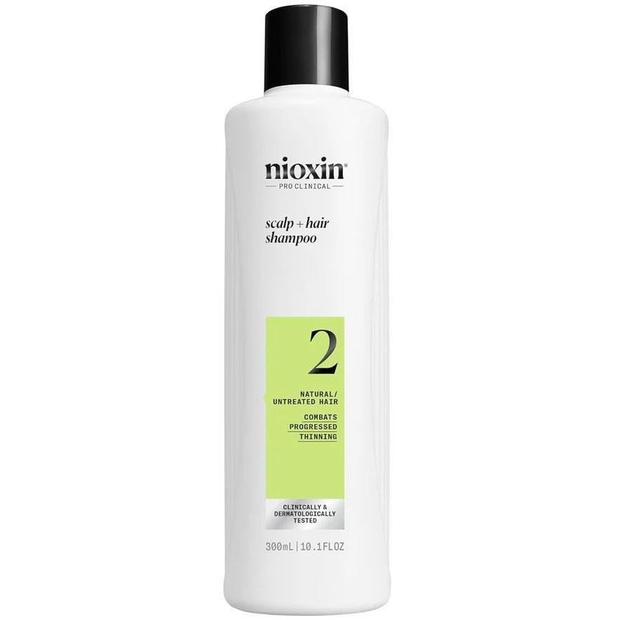 Nioxin-2 Shampo 300ml Cabello Natural Caida Fuerte