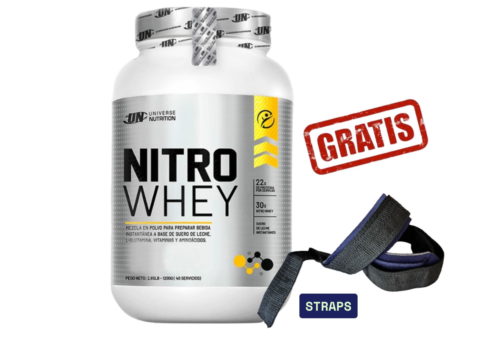 NITRO WHEY 1 KILO COOKIES + STRAPS