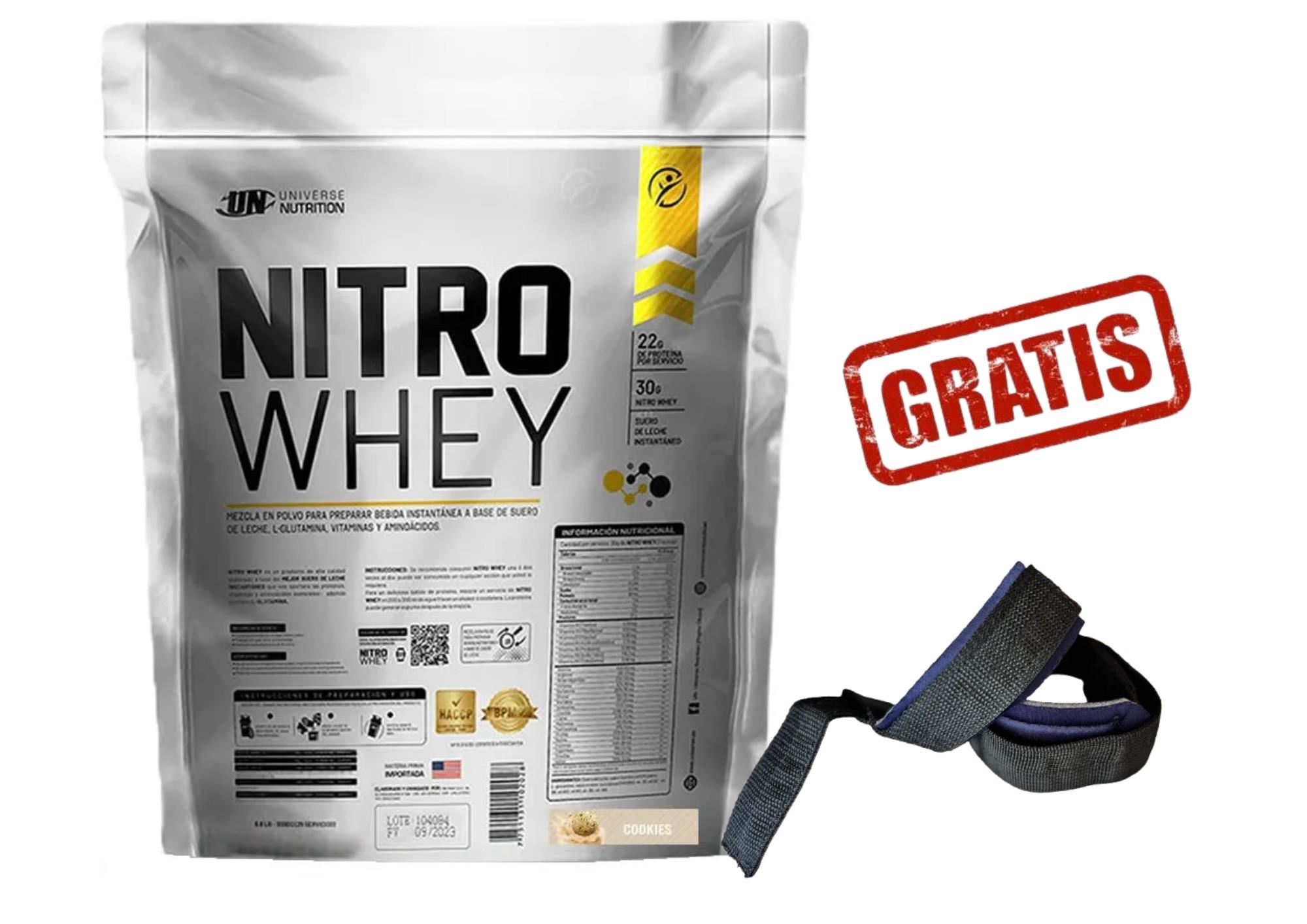 NITRO WHEY 5 KILOS COOKIES + STRAPS