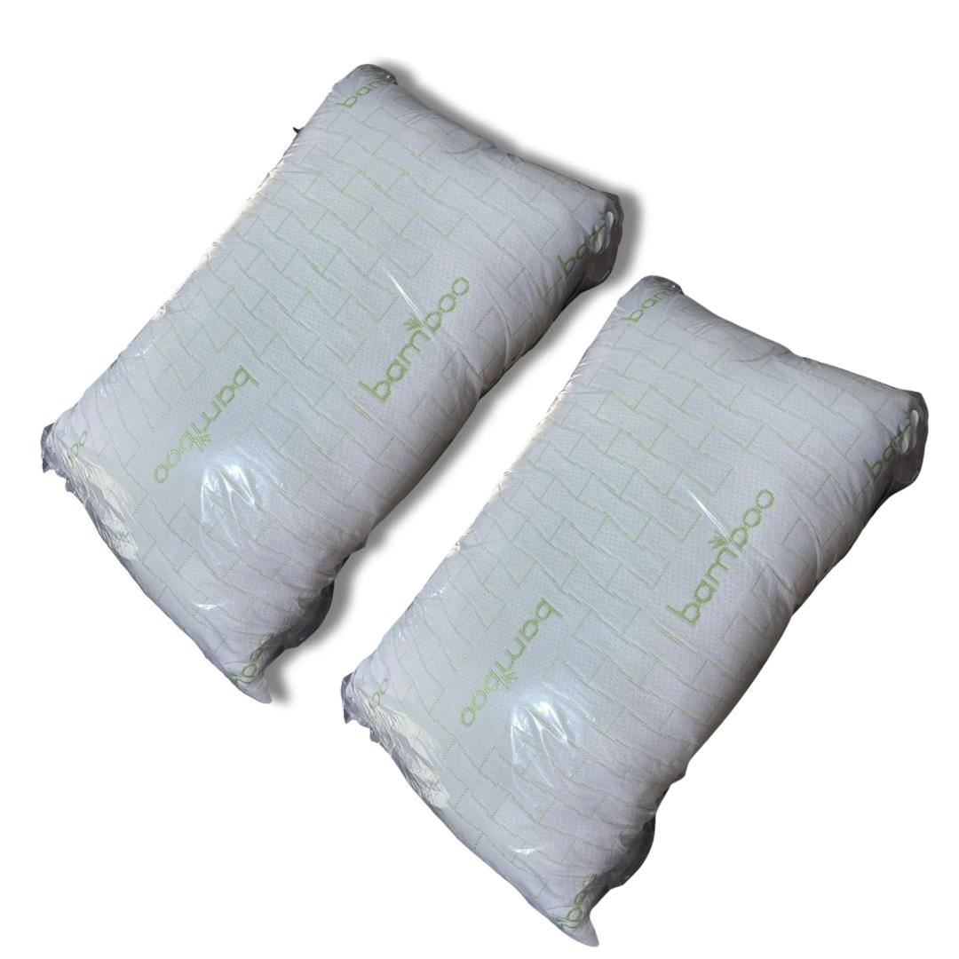 Pack 2 Almohadas de Bambu Gemelas Antiácaros (45cm X 65cm)