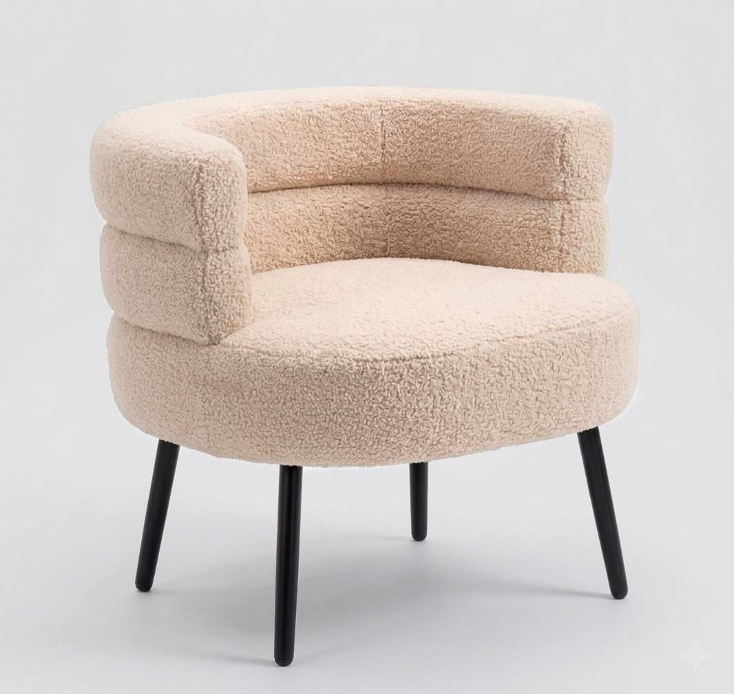 Silla Butaca Buckingham Nordic Ram Beige Crema