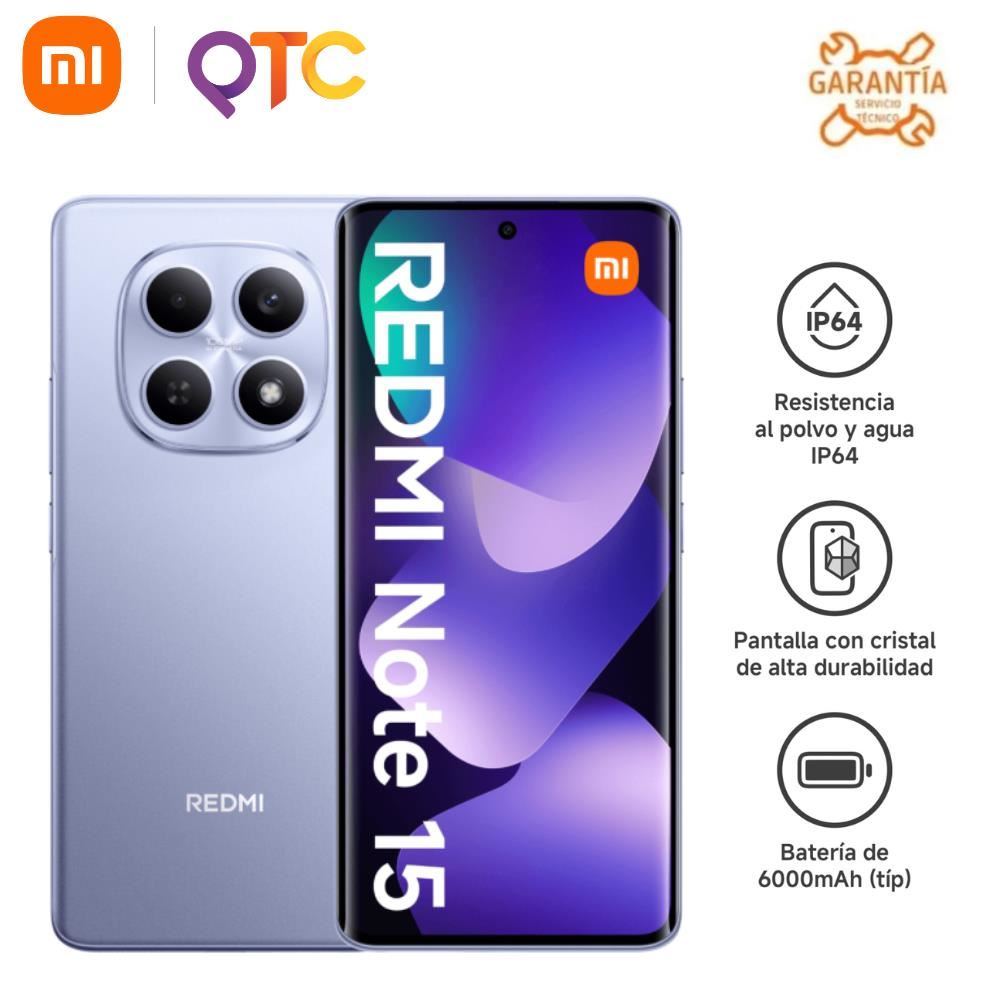 Celular Xiaomi Redmi Note 15 8GB 256GB Lila