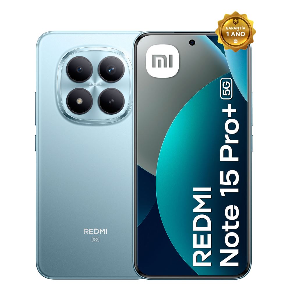 CELULAR XIAOMI REDMI NOTE 15 PRO+ 5G 12GB RAM 512GB ROM COLOR AZUL GLACIAR