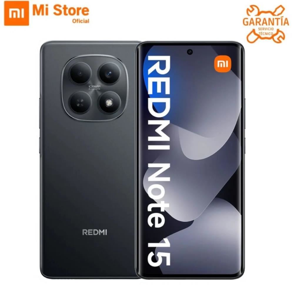 Celular Xiaomi Redmi Note 15 8GB RAM + 256GB ROM- Negro