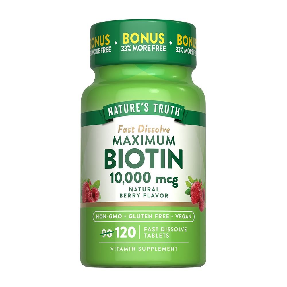 Biotin 10,000 mcg - 120 Tabletas Nature's Truth