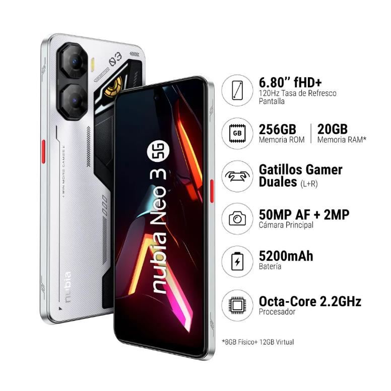 Nubia Neo 3 Gt 5g 8 Ram 256gb
