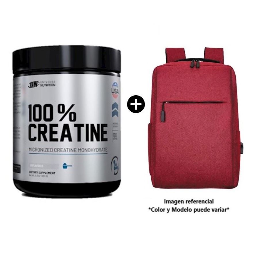 Creatina Monohidratada 100% 250g Creabolic Universe Nutrition + Mochila