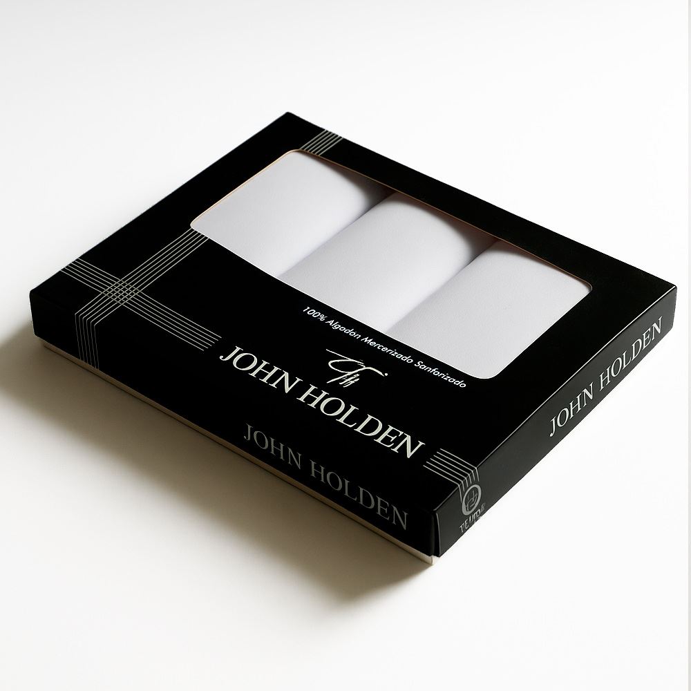 Pack x3 Pañuelos Blanco John Holden - Blanco