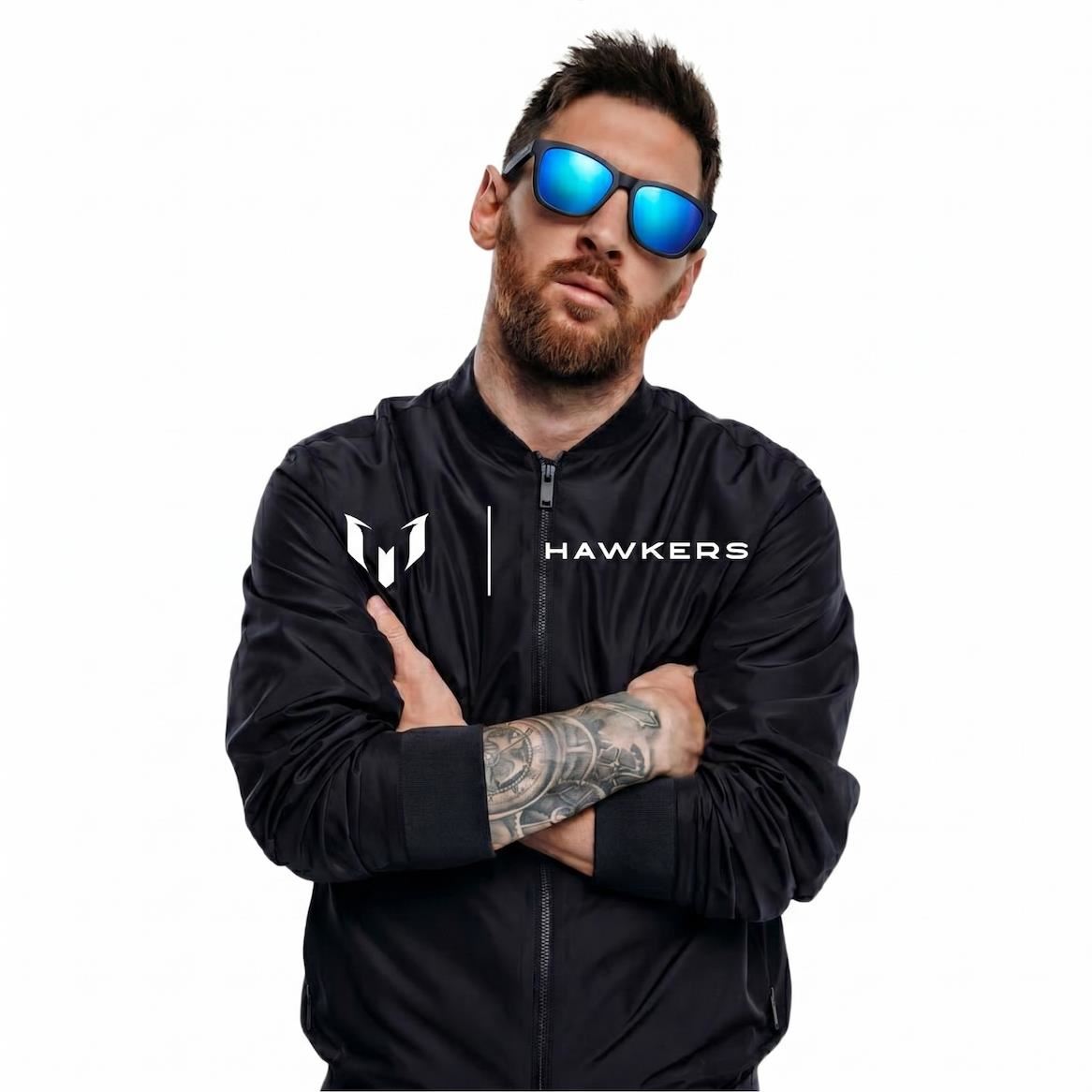 Lentes de Sol Hawkers One OTR30 Negro Carbon Celeste Espejado Talla 54mm