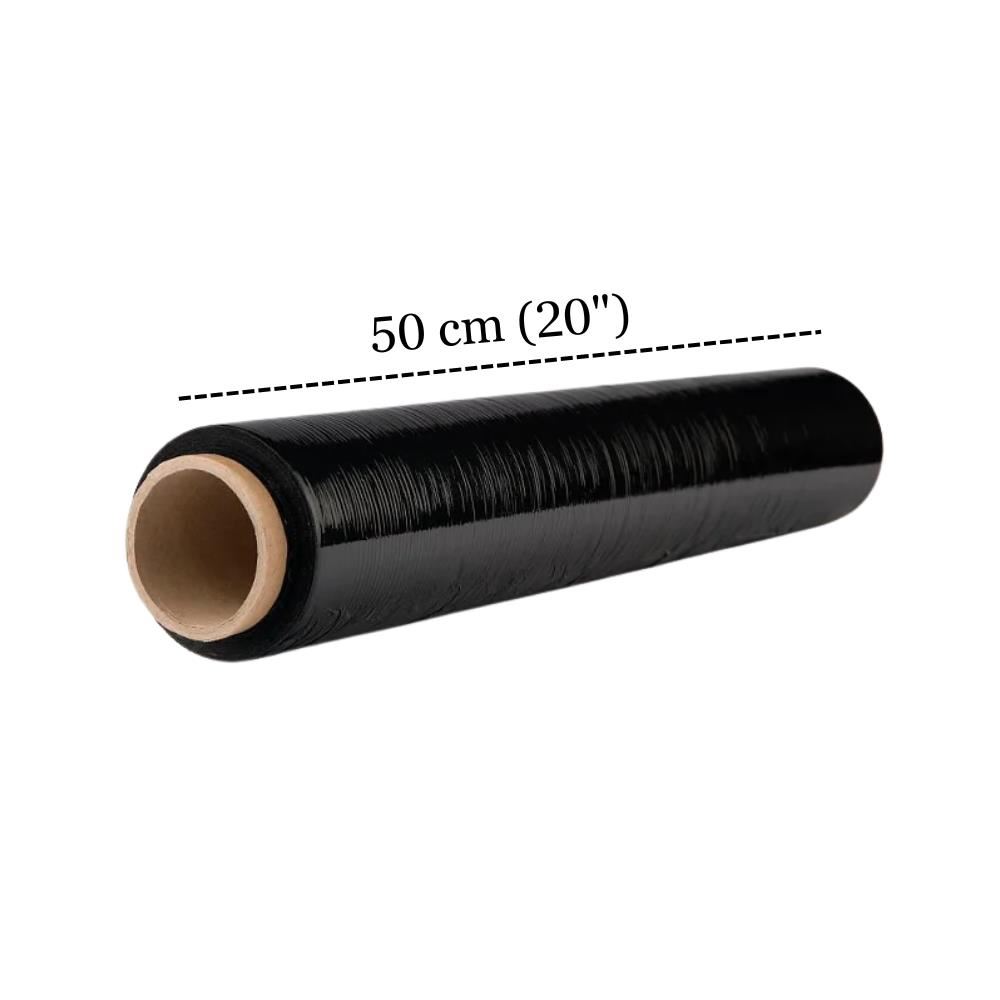 Stretch Film 20" 50 cm de Espesor 20 Micras 1.3 kg 108 metros Negro