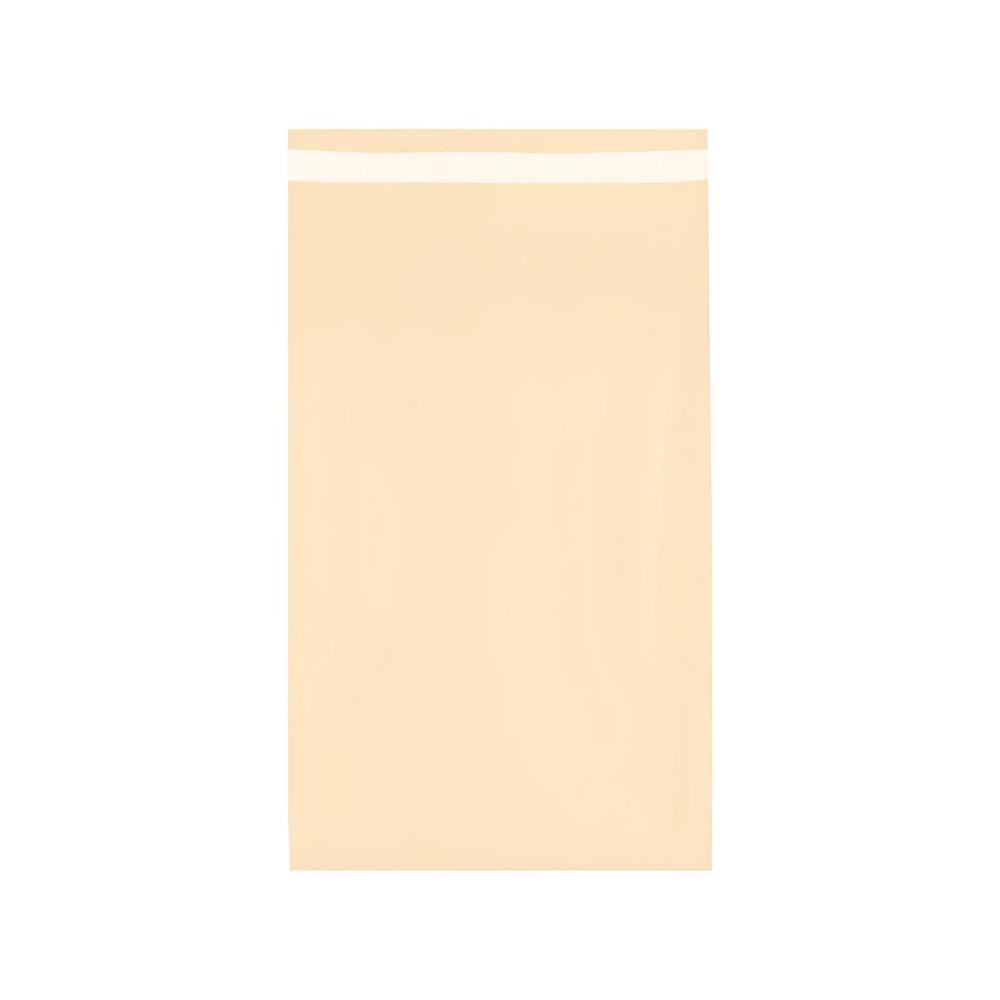 Bolsa para Envíos Ecommerce y Courier 20x30 cm Pack 100 Unidades Polietileno con Cierre Adhesivo de Seguridad Beige