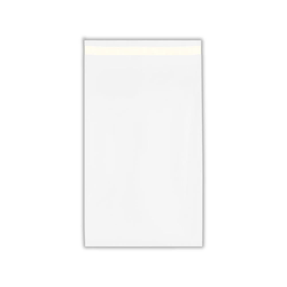 Bolsa para Envíos Ecommerce y Courier 25x38 cm Pack 100 Unidades Polietileno con Cierre Adhesivo de Seguridad Blanco