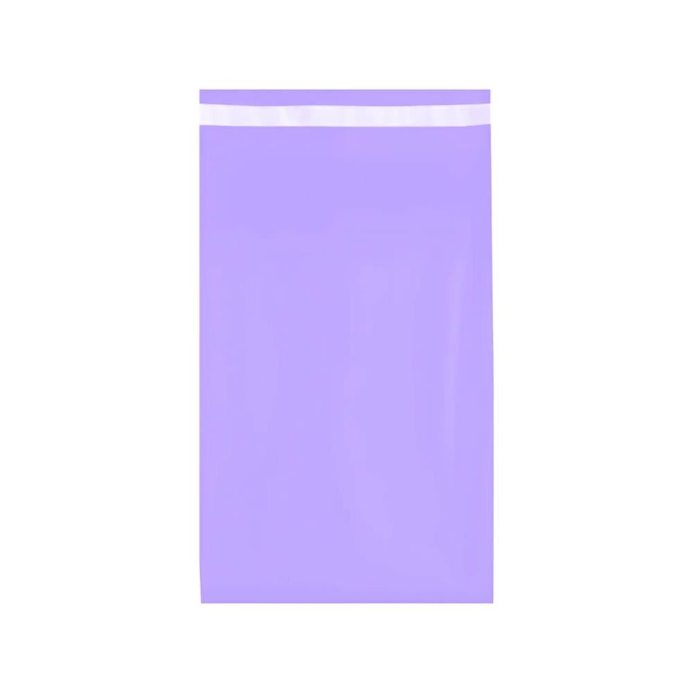 Bolsa para Envíos Ecommerce y Courier 35x50 cm Pack 100 Unidades Polietileno con Cierre Adhesivo de Seguridad Lila