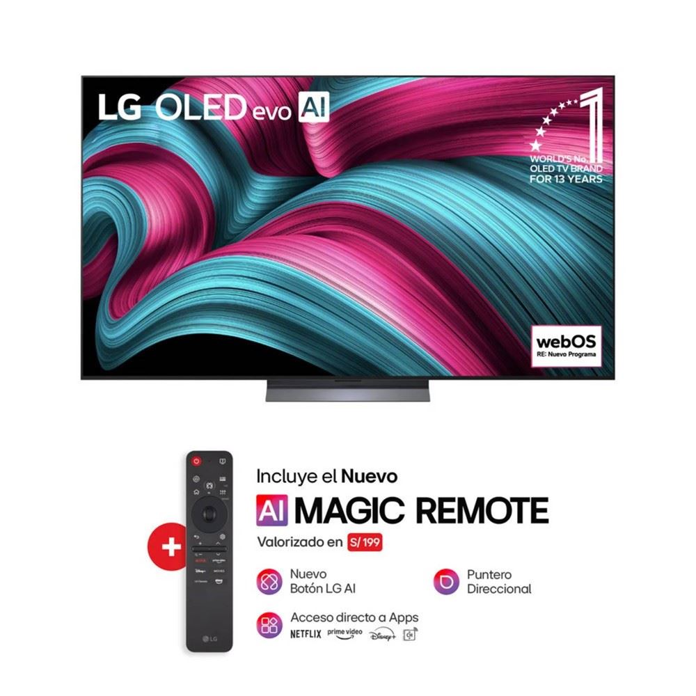 TELEVISOR LG 55” OLED EVO 4K CON THINQ AI OLED55C5PSA 2025