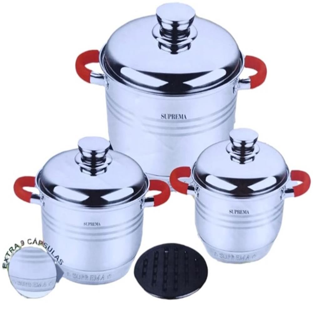 Copia de Juego De Ollas Suprema De 6 Piezas - Acero