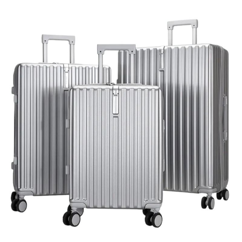 Set de Maleta de viaje 20 - 24 - 28 pulgadas - Plateado