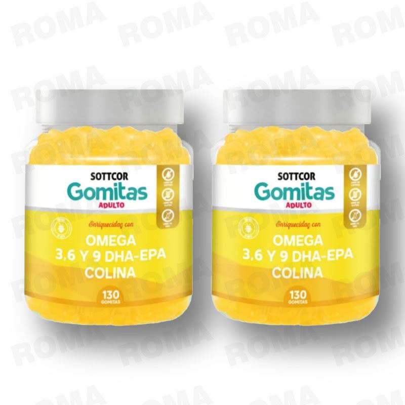 PACK 2 GOMITAS OMEGA 3 260 SOTTCORLABS