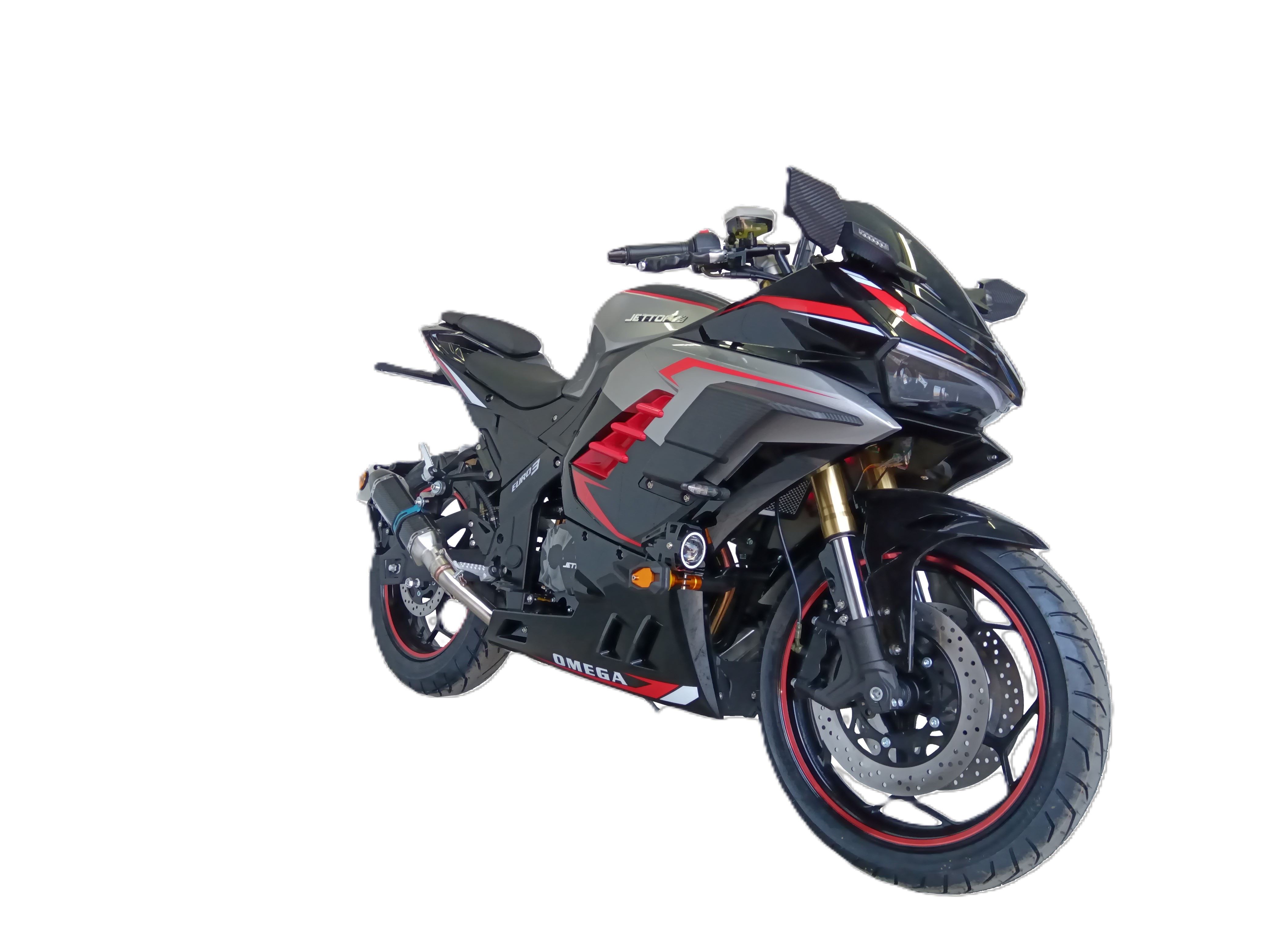 Moto Jettor Omega 300 Gris Rojo (2025)