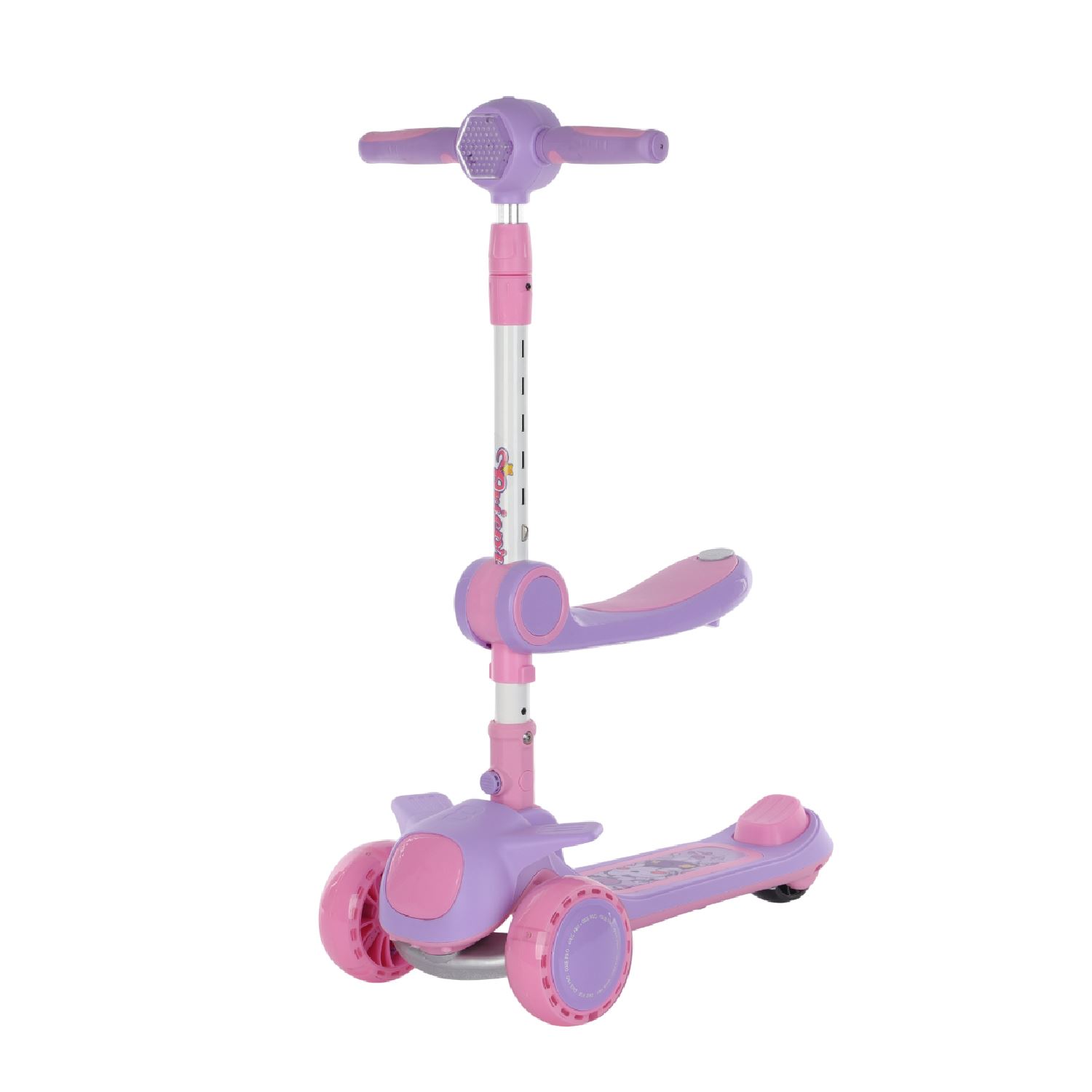Scooter Lexus con asiento Oxie Pro bluetooth rosado morado
