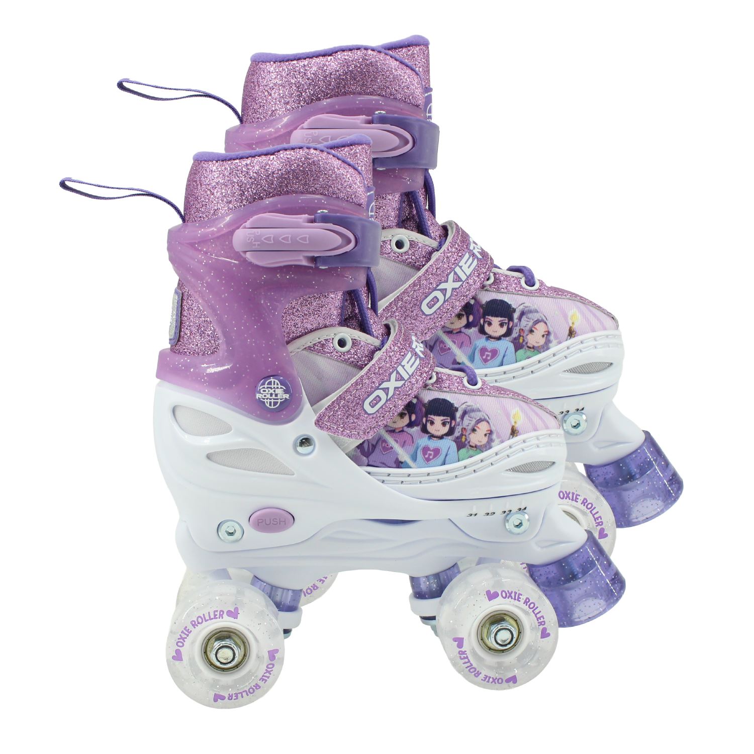 Patines oxie roller ajustable S 31-34 oxie pro morado