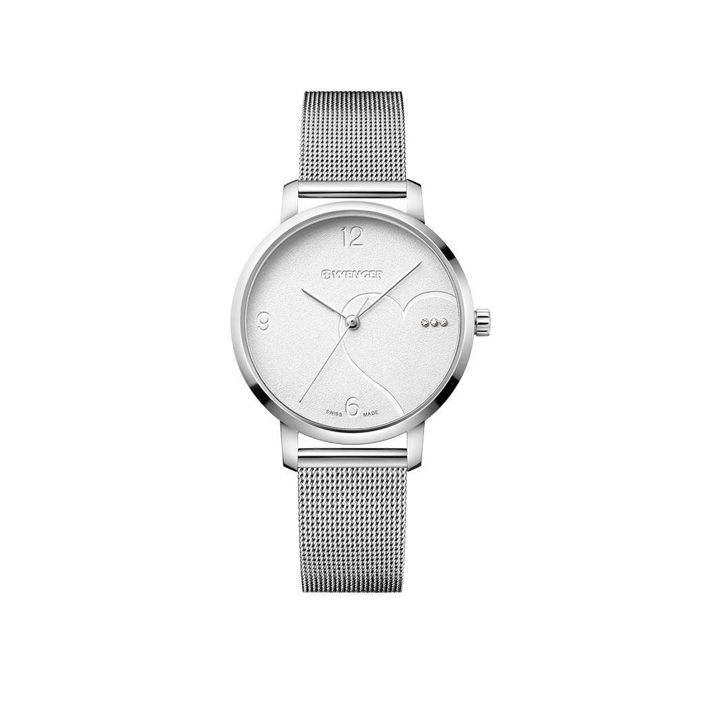 METROPOLITAN DONNISSIMA 038, SST, DIAL PLATA,CORREA DE MALLA DE ACERO INOXIDABLE