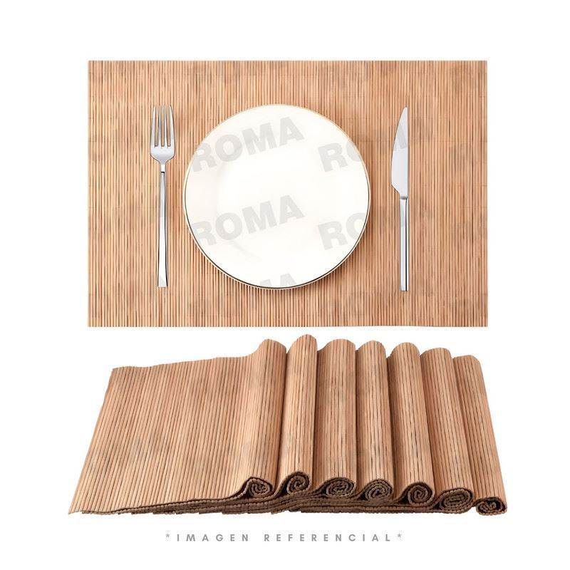 SET DE INDIVIDUALES PARA COMEDOR DE BAMBÚ