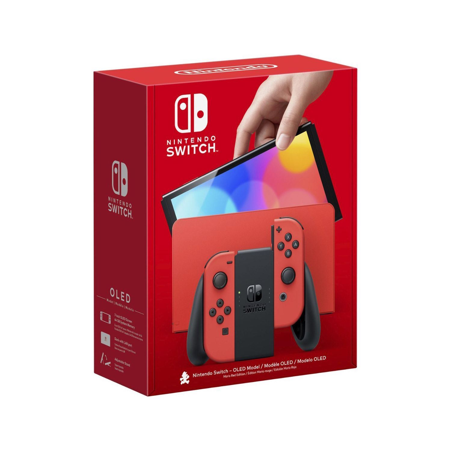 Nintendo Switch OLED Consola Edición Mario Red
