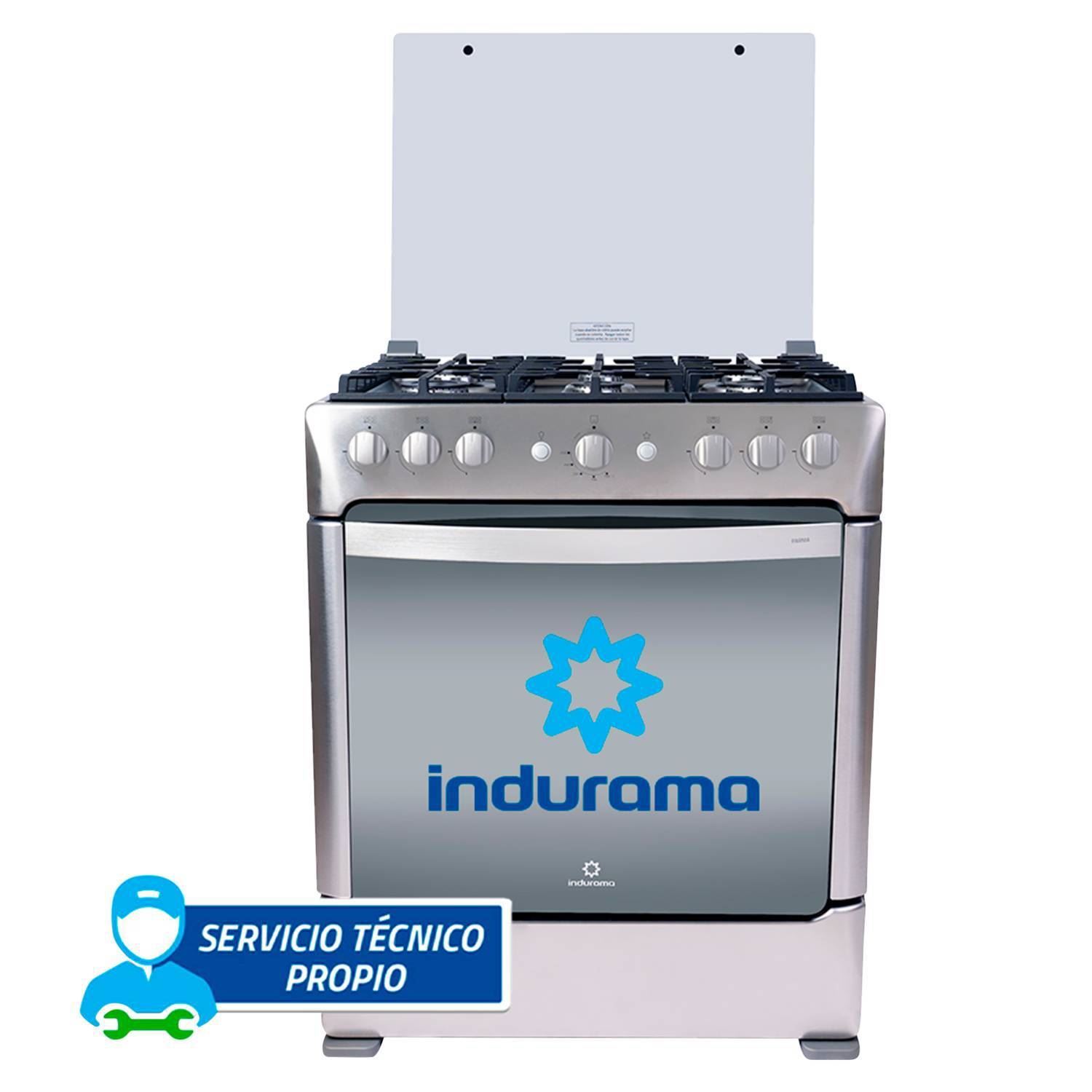 Cocina a Gas Indurama 6 Hornillas Parma Zafiro - Croma