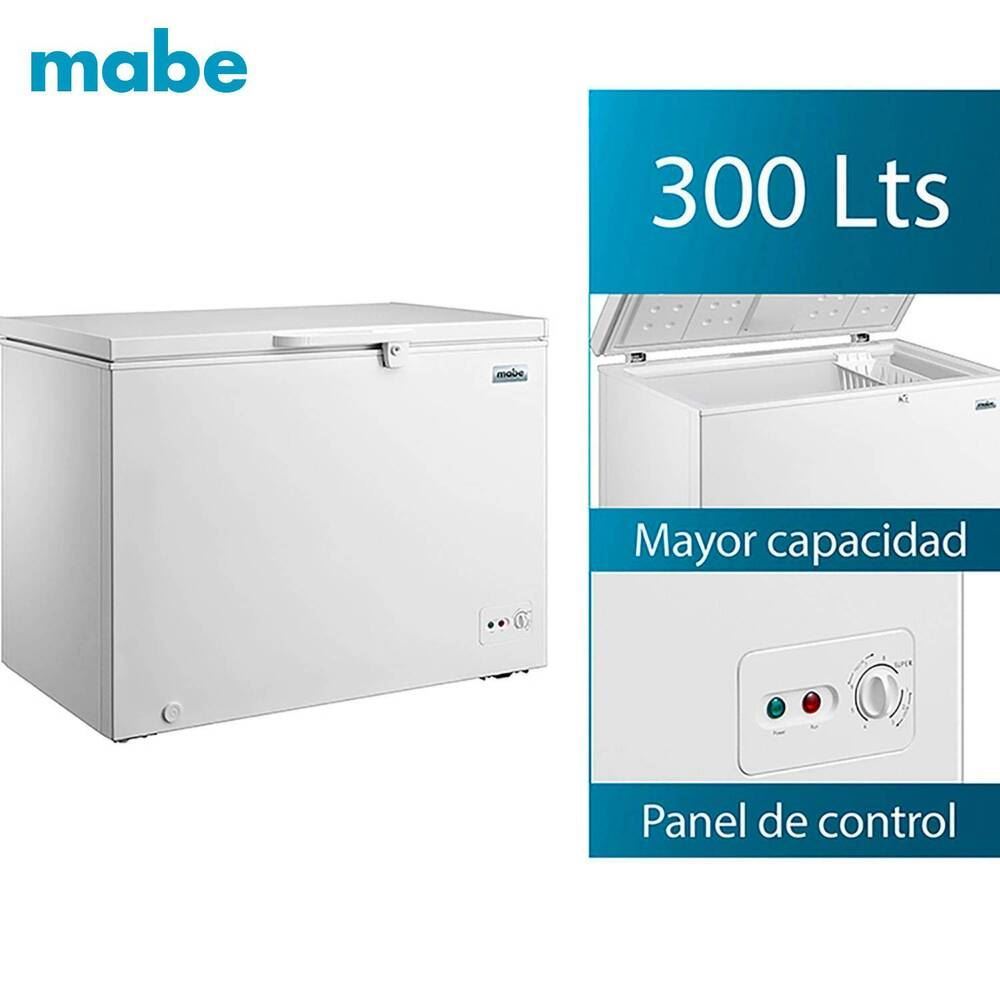 Congeladora Horizontal Mabe 300L Blanco CHM300PB2