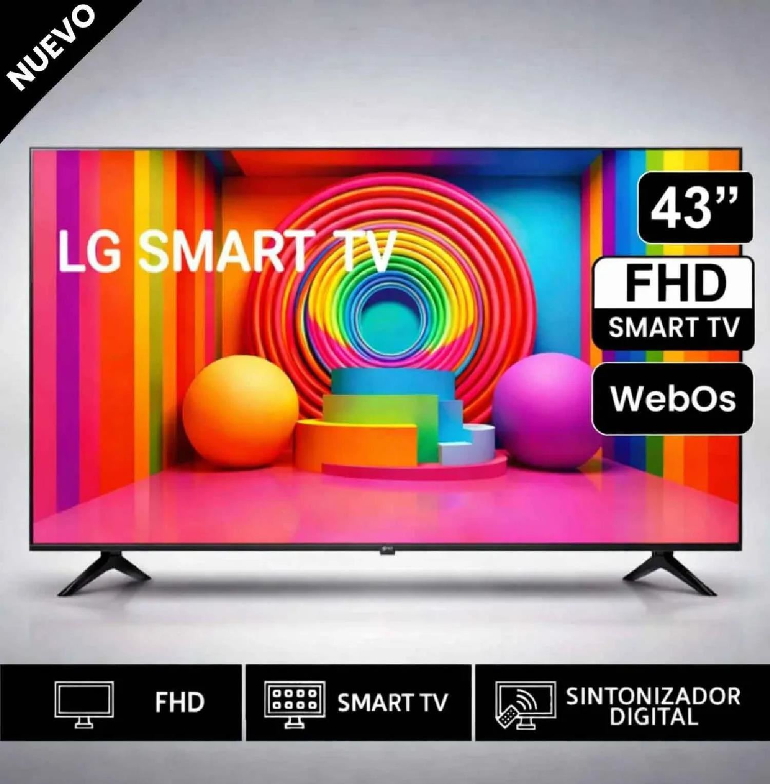 Televisor LG 43” ThinQ AI 43LR6000PSA Smart TV FHD 2024