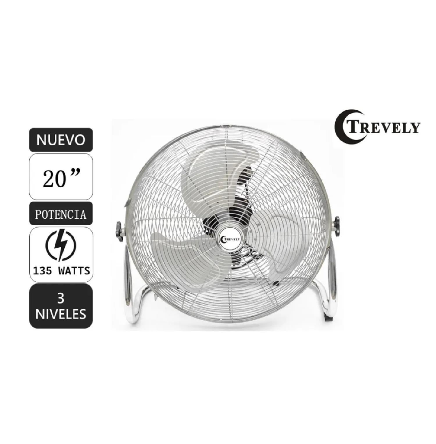 Ventilador de Piso Industrial 135W 20" TREVELY VT-208 - Gris