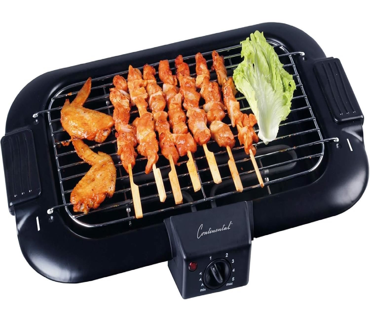 Parrilla Eléctrica Continental Electric CE-BQ909 2 Porciones - Negro